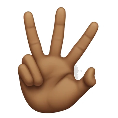 horns down hand  sticker