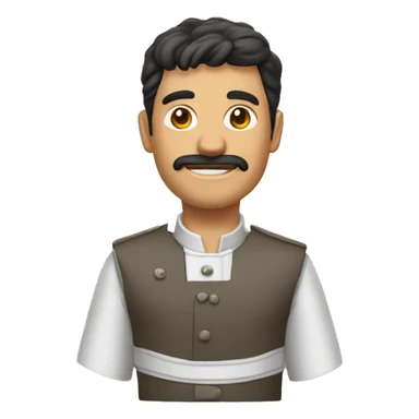  trigueño calvo delgado cocinero sticker