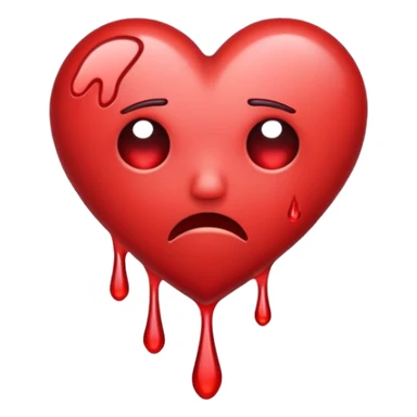 A heart that cries sticker