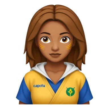 Mulher com roupa de capoeira sticker