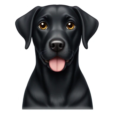 Black dog Labrador sticker