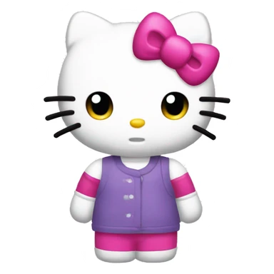 hello kitty shrug sticker
