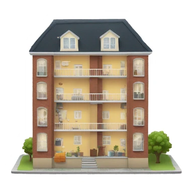 cute appartment sticker