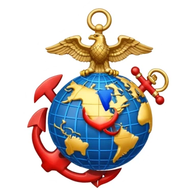 create a US marines logo sticker