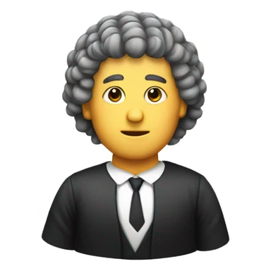 Barrister wig  sticker