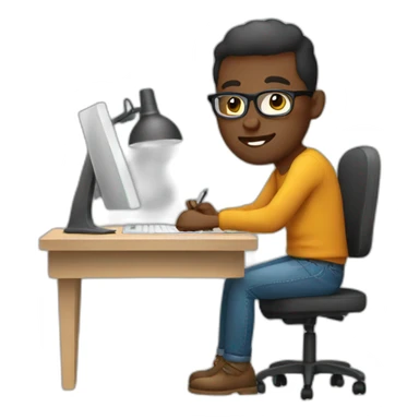 designer at work sticker