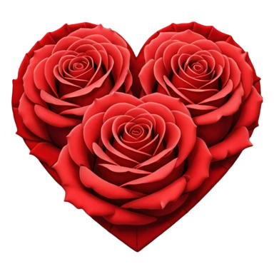 heart of roses  sticker