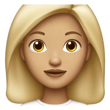 blonde girl with medium length hair, tan, brown eyes, big lips, beautiful  sticker