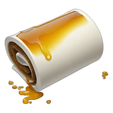 Film roll of tea spill sticker
