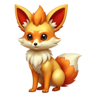 Shiny Fennekin-Vulpix-fusion-hybrid full body sticker
