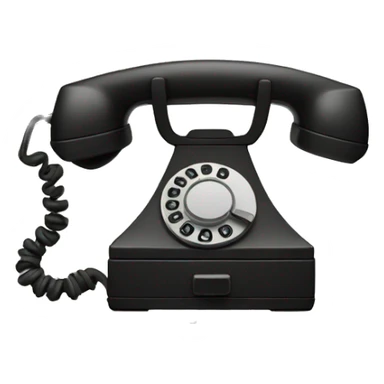 A rotary telephone used a a weapon. sticker