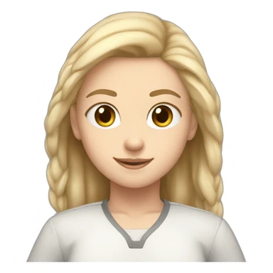 happy fighter white girl hazel eyes sticker