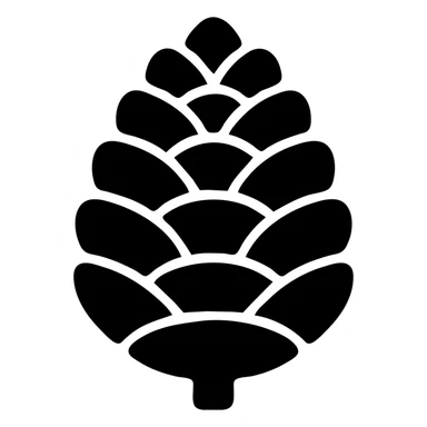 a fir cone sticker