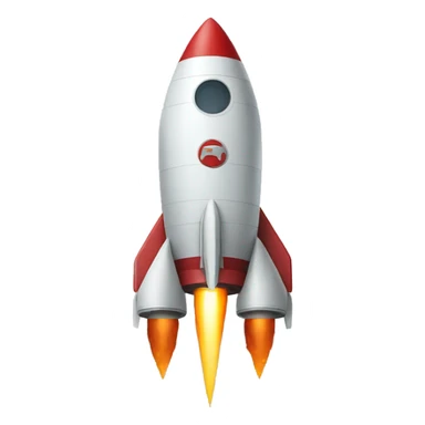 aerospace rocket in a form of V letter sticker