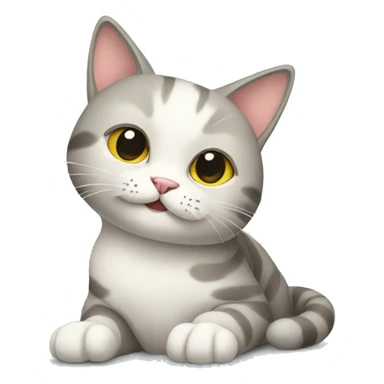 Cat sitting wc sticker