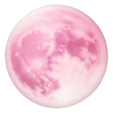 Light pink pink moon sticker