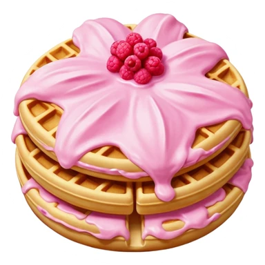 waffle dough is pink sticker