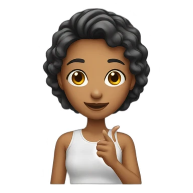 girl taking selfie sticker