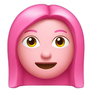 pink magnet u-shaped sticker