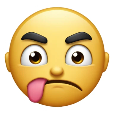 Mad face blowing a kiss sticker