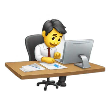 Accounting job sticker