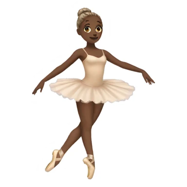 Beige aesthetic Ballerina  sticker