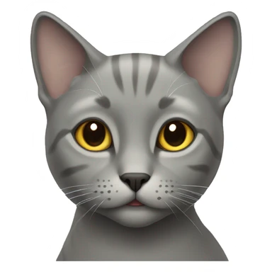 Grey Russian cat sticker