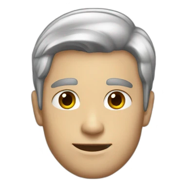 Generic white male with dark hair sticker