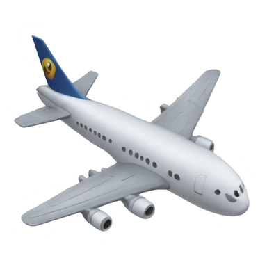 shocked emoji airplane sticker