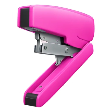Pink stapler sticker