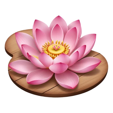 lotus flower placed on a nail board sticker