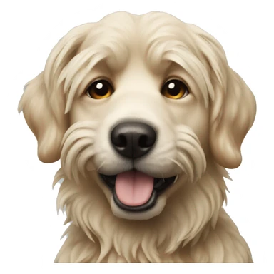 realistic dog close up sticker
