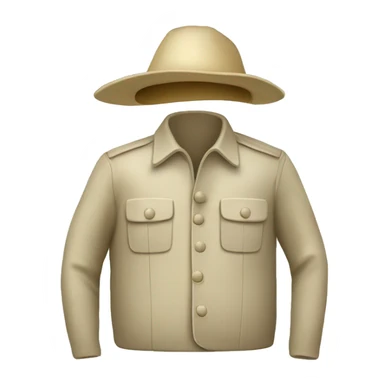 gardener pith helmet beige jacket sticker