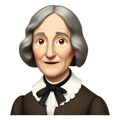 George Eliot (real name Mary Ann Evans) british writer sticker