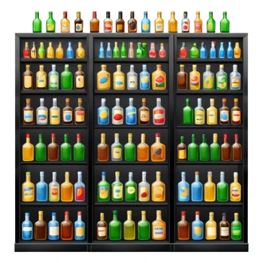 Alcohol store sticker