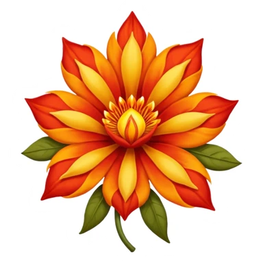 flame flower ww1 sticker