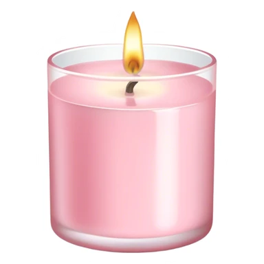 Bath and body works light pink candle sticker