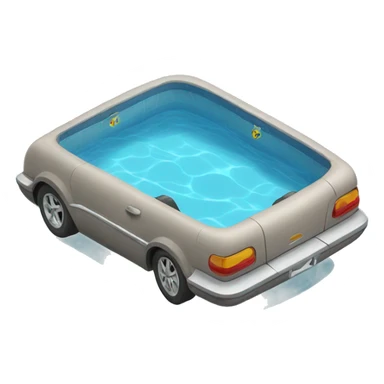 car swimming pool sticker