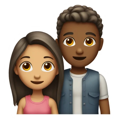 Girl and boy in love sticker