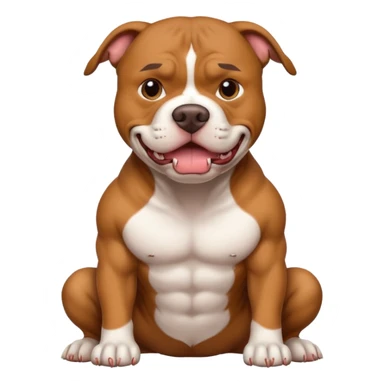 Aggressive pitbull sticker