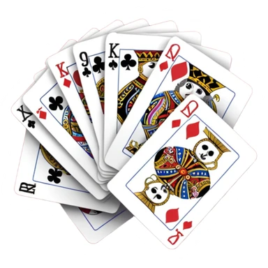 A deck of cards sticker