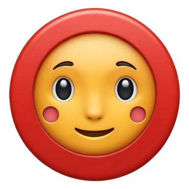 bolinha sólida vermelha para marcar início de frase sticker