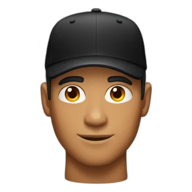Tanned Guy with black cap sticker
