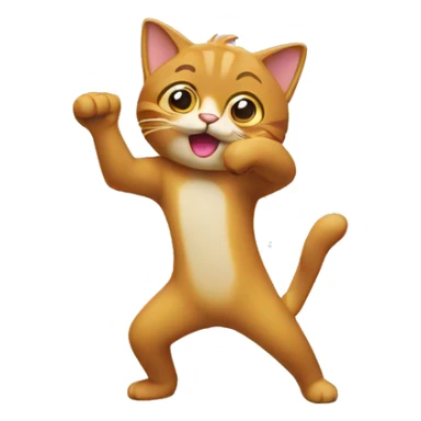 Un chat qui fais un dab sticker