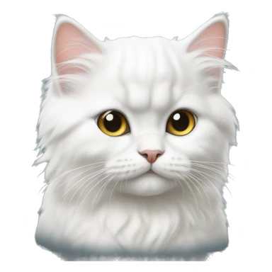 White Persian kitten sticker