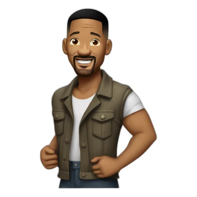 Will Smith qui s'apprête à gifler quelqu'un sticker