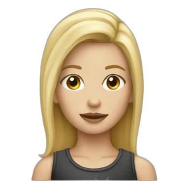 Blonde girl rock drummer sticker