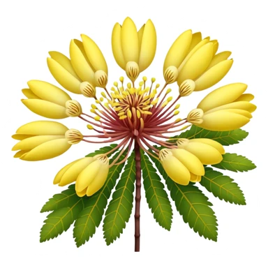 Albizia lebbeck flower sticker