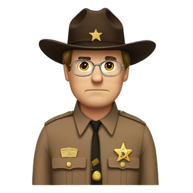 Dwight schrute sheriff sticker