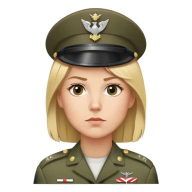 Denmark woman soldier sticker